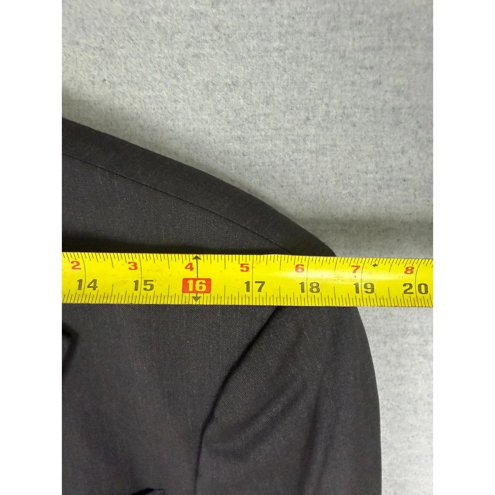 Brooks Brothers 1818 Madison Blazer 42L Mens Charcoal Gray 100% Wool Italy Sport